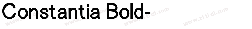 Constantia Bold字体转换